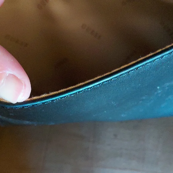 Guess Navy Shoulder Bag with Silver Accents - Picture 2 of 4